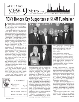 FDNY Honors Key Supporters at $1.6M Fundraiser