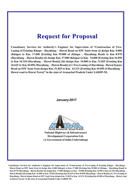 Request for Proposal