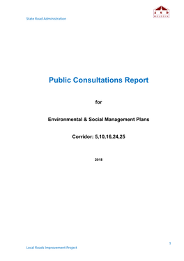 Public Consultations Report