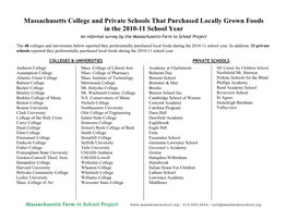 Schools Buying Local 10-11