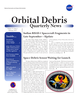 Orbital Debris Quarterly News