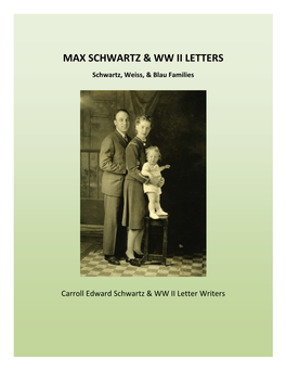 Max Schwartz & WW II Letters