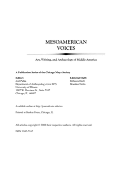 Mesoamerican Voices