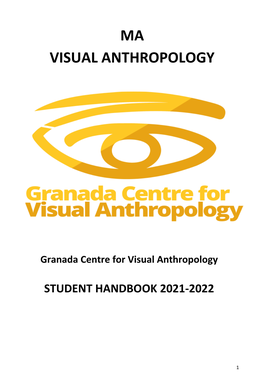 Ma Visual Anthropology