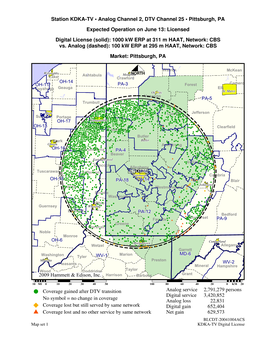 ©2009 Hammett & Edison, Inc. Station KDKA-TV • Analog Channel 2, DTV