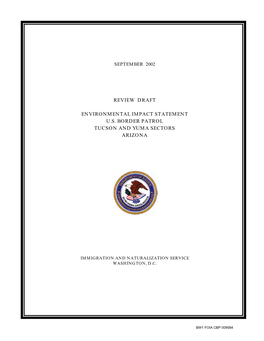 Bw1 Foia Cbp 009584 Review Draft Environmental Impact Statement U.S