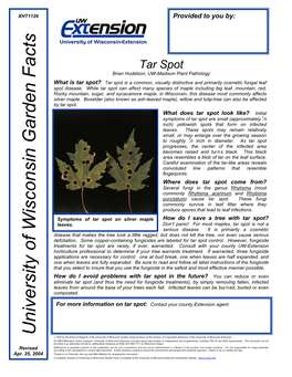 Tar Spot Brian Hudelson, UW-Madison Plant Pathology