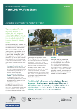 Northlink-Wa-Abbey-Street-Fact-Sheet