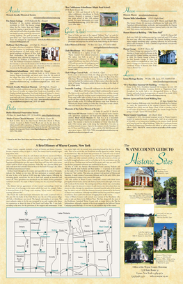 Guide to Wayne County Historic Sites