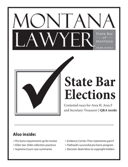 2013 May Montana Lawyer