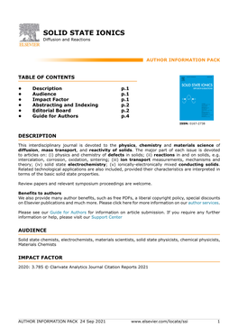 SOLID STATE IONICS Diffusion and Reactions