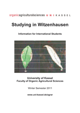 Studying in Witzenhausen