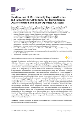 Identification of Differentially Expressed Genes and Pathways For