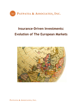 Insurance Asset Management Survey – Key Findings