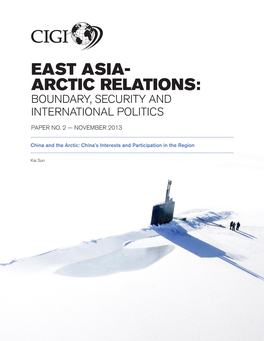 Arctic Relations: Boundary, Security and International Politics