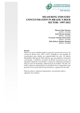 Measuring Industry Concentration in Brazil's