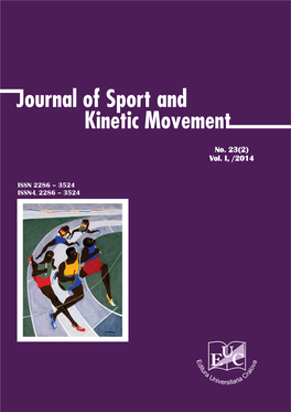 No. 23(2) Vol. I, /2014 Journal of Sport and Kinetic Movement Vol