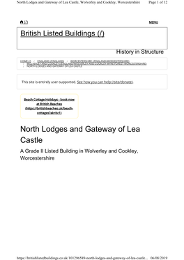 Cookley Gatehouse Listing