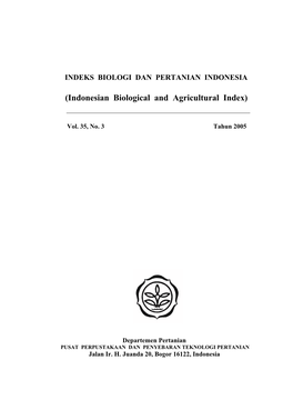 Indonesian Biological and Agricultural Index