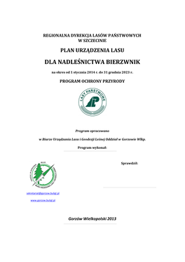 PDF Program Ochrony Przyrody