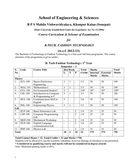 School of Engineering & Sciences