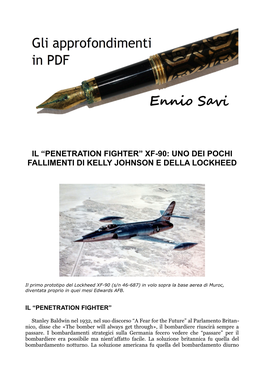 Il “Penetration Fighter” Xf-90: Uno Dei Pochi Fallimenti Di Kelly Johnson E Della Lockheed