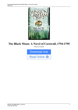 The Black Moon: a Novel of Cornwall, 1794-1795 by Winston Graham