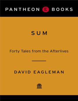 Sum: Forty Tales from the Afterlives / David Eagleman