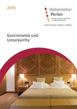 Gastronomie Und Unterkünfte 2019