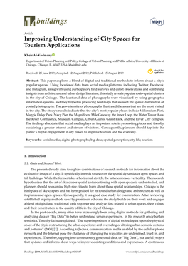 Improving Understanding of City Spaces for Tourism Applications