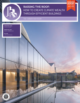 How to Create Climate Wealth Through Efficient Buildings