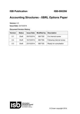 XBRL Options Paper