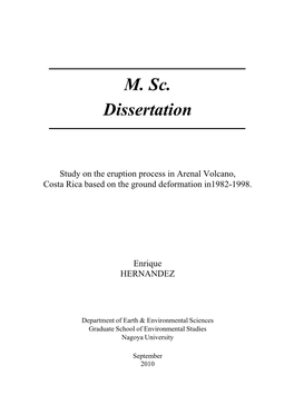 M. Sc. Dissertation