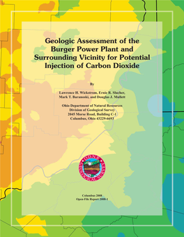 Geologic Assessment of the Burger Power Plant and Surrounding Vicinity for Potential Injection of Carbon Dioxide