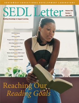 SEDL Letter: Reaching Our Reading Goals