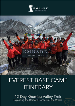 EBC Itinerary