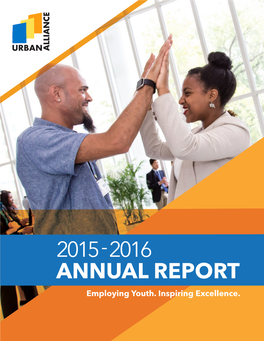 2015 - 2016 ANNUAL REPORT Employing Youth