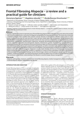 Frontal Fibrosing Alopecia