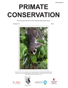 PRIMATE CONSERVATION the Journal of the IUCN SSC Primate Specialist Group