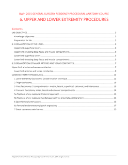 6. Upper and Lower Extremity Procedures