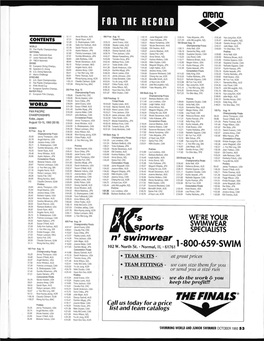 1993 Pan Pacific Championships Results