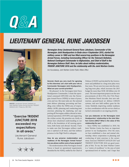 Lieutenant General Rune Jakobsen