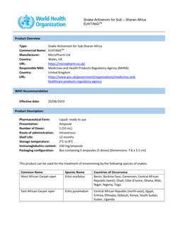 Echitabgtm Manufacturer: Micropharm Ltd Country: Wales, UK