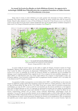 Le Massif De Lorris-Les Bordes En Forêt D'orléans (Loiret)