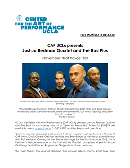 Joshua Redman Quartet and the Bad Plus