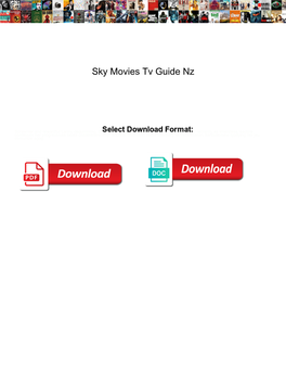 Sky Movies Tv Guide Nz