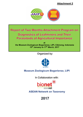 Attachment Program on Diagnostics of Leafminers and Their Parasitoids of Agricultural Importance