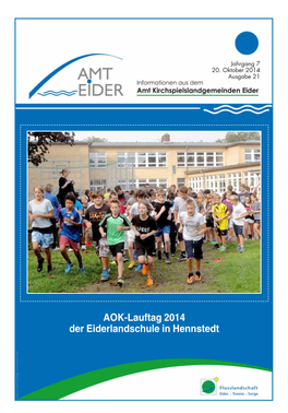 AOK-Lauftag 2014 Der Eiderlandschule in Hennstedt Amt Eider – 2 – Nr