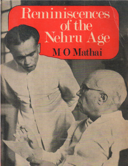 Reminiscences of the Nehru Age