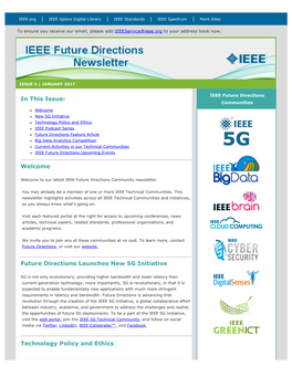 IEEE Future Directions Newsletter